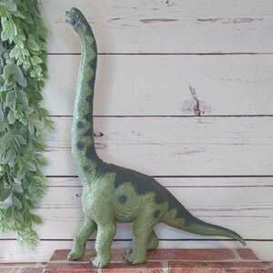 The Carnegie Safari Collection 1988 Brachiosaurus Dinosaur Green Model 14" Tall‎